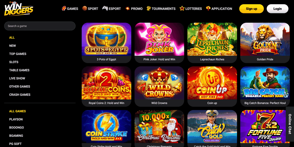 Win Diggers Gambling Enterprise Top Gamings